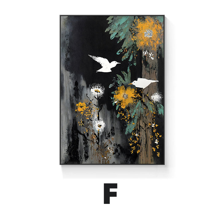 Asian-Inspired Decorative Framed Wall Art