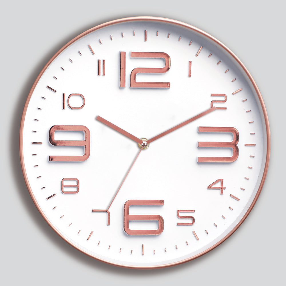 Wall clock with large dial and modern design