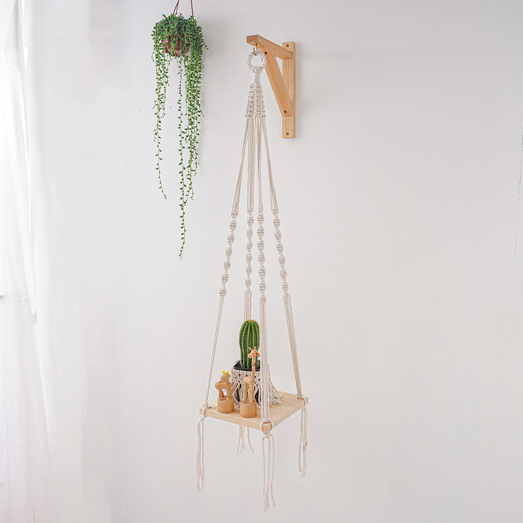 Macrame Plant Hanging Shelf