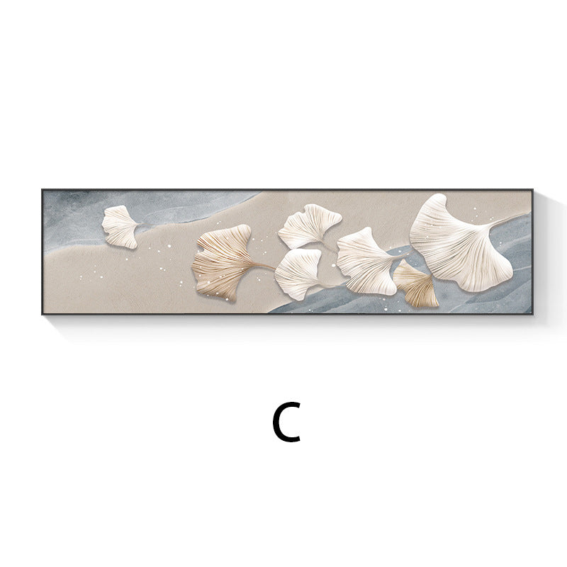 Coastal-Inspired 3D Ginkgo Leaf Wall Art