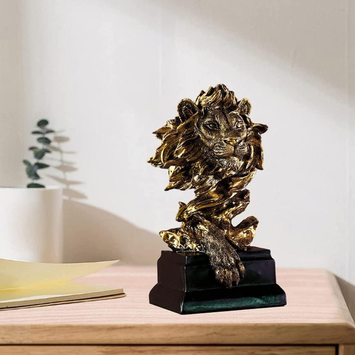 Artistic Lion Head Sculpture