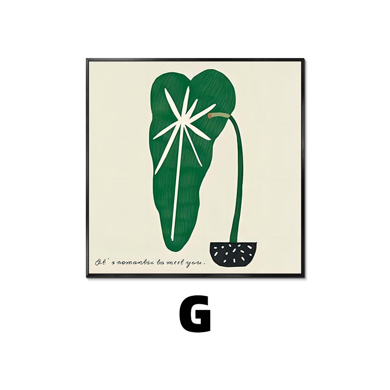 Abstract Plant-Themed Art Print