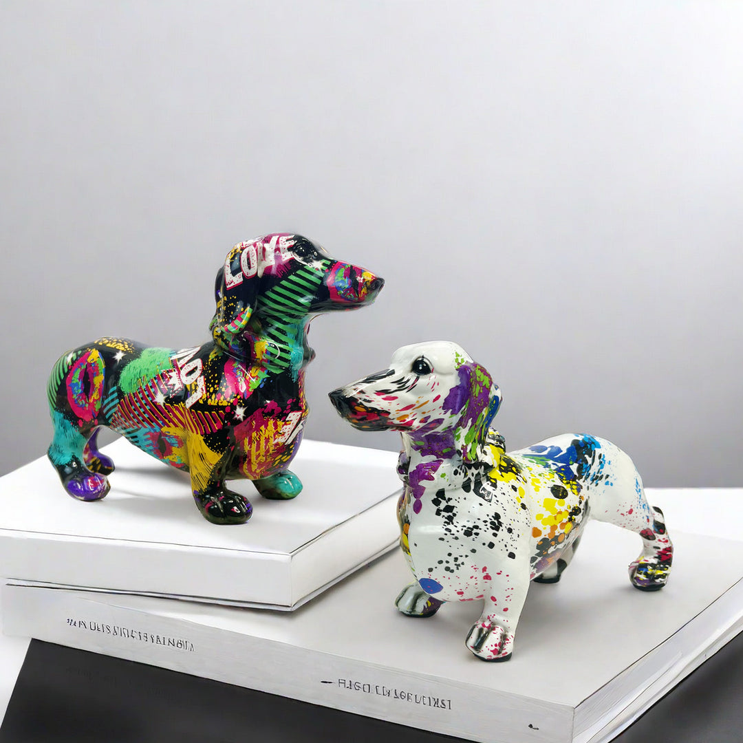 Creative decorative figure of a dachshund