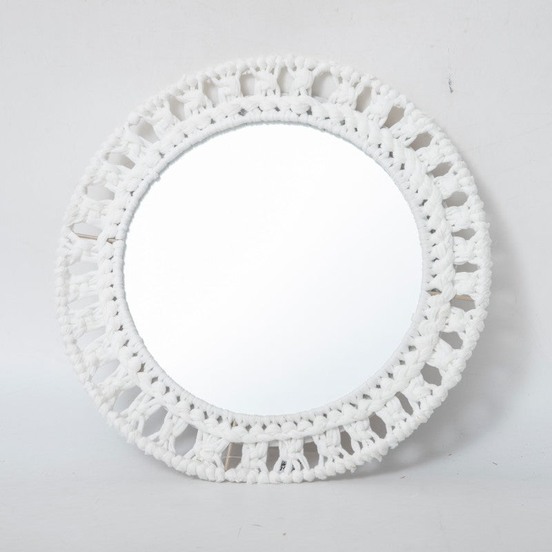 Round Macrame Wall Mirror