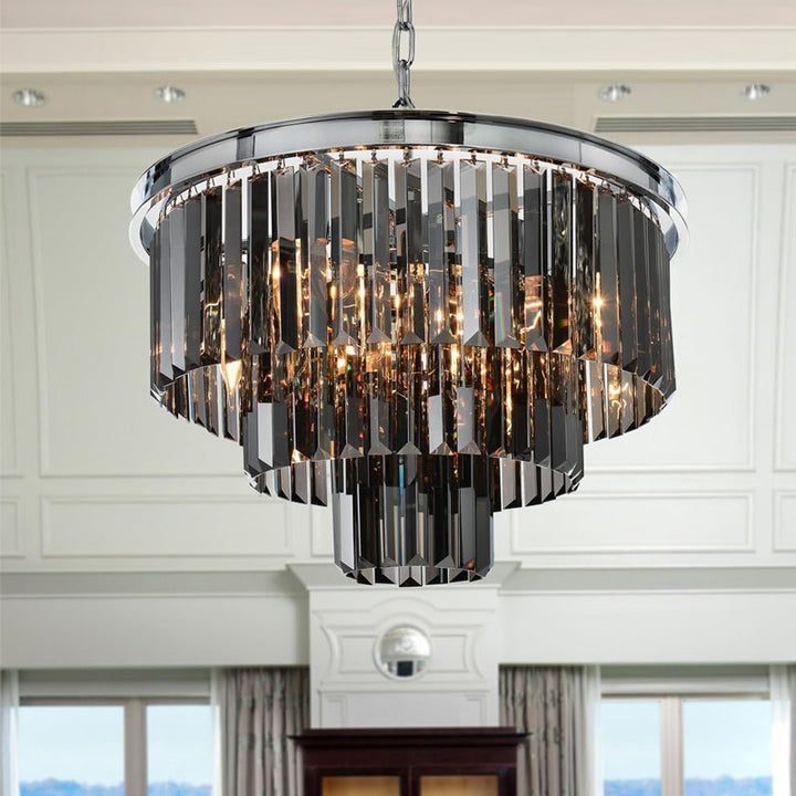 Crystal animal chandelier