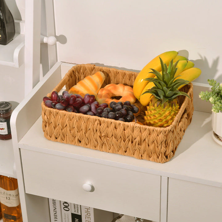 Natural Fiber Woven Storage Basket