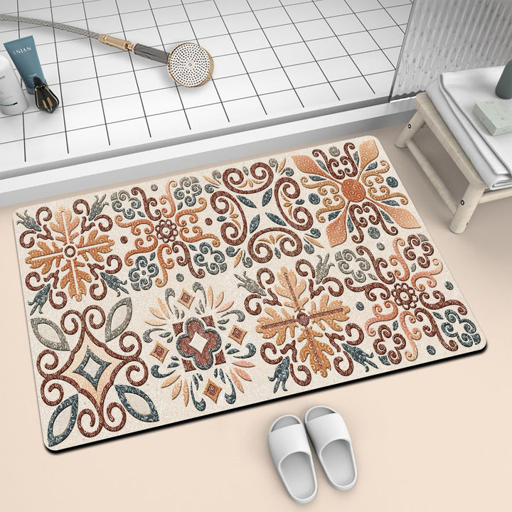 Artistic Mosaic Bath Mat