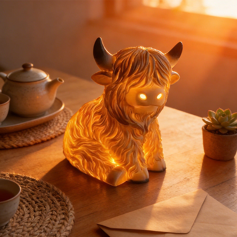 Decorative Highland Cattle Lamp