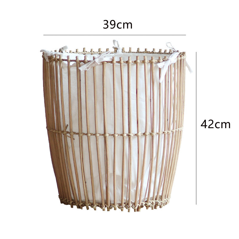 Decorative basket with cotton lining