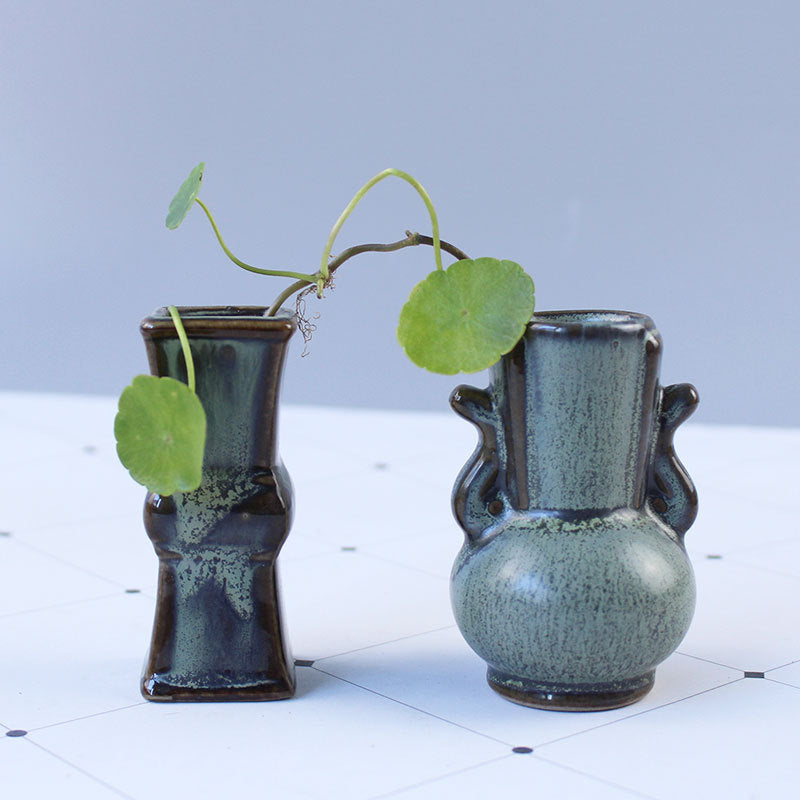 Elegant ceramic vase with artistic design