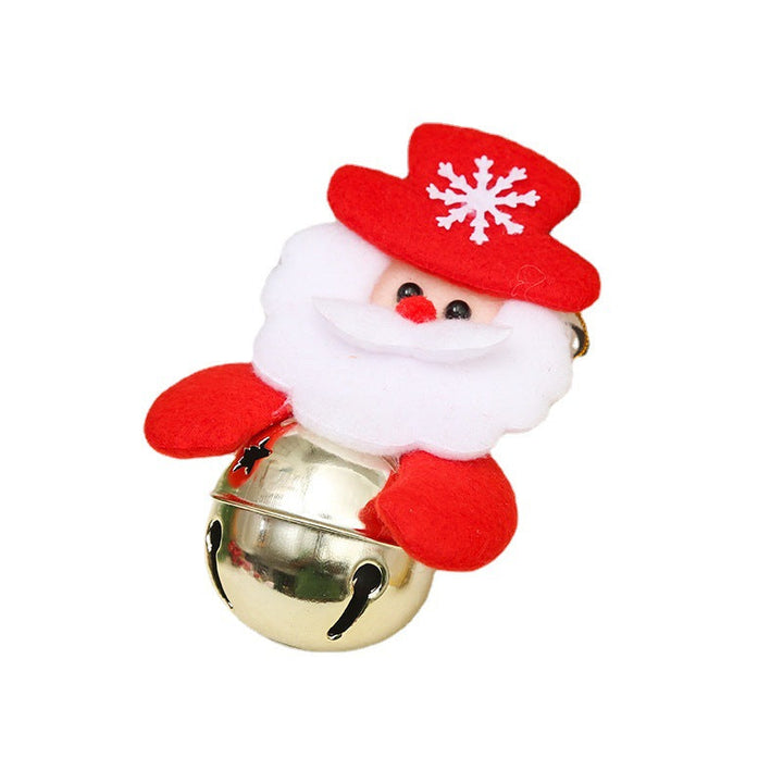 Festive Christmas Bell with Santa Motif