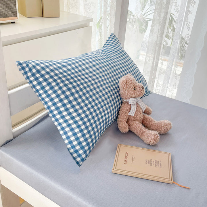 Gingham Patterned Duvet Cover Set