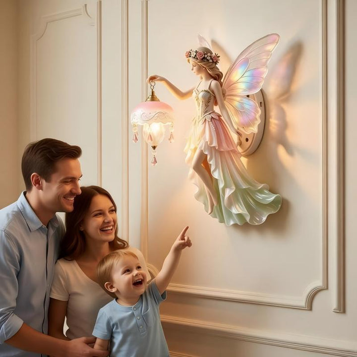 Decorative fairy figure with LED light