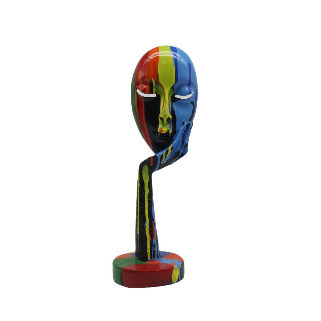 Artful decoration in the form of a contemplative figure