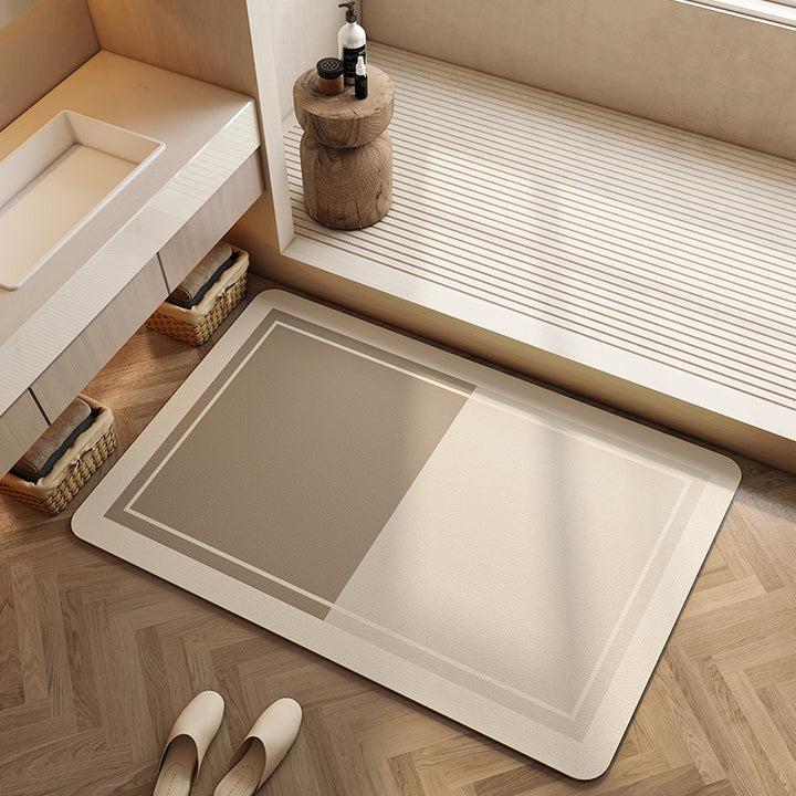 Geometric Patterned Bath Mat