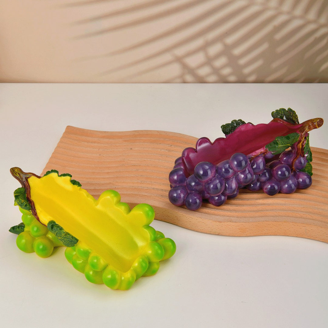 Decorative Grapes and Cabbage Fruit Bowl