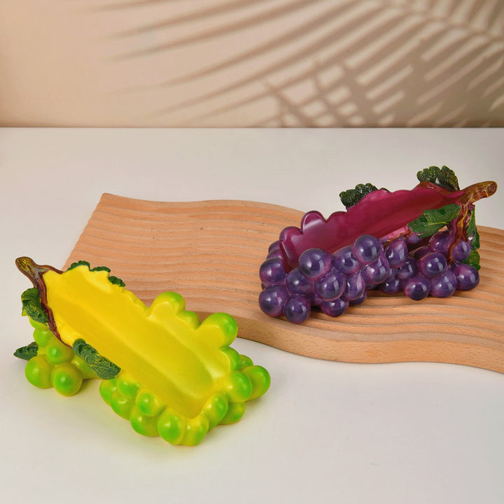 Decorative Grapes and Cabbage Fruit Bowl