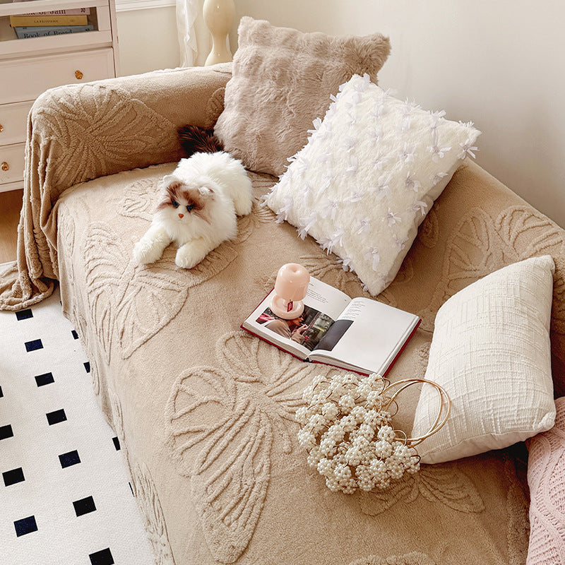 Cozy Textured Throw Blanket