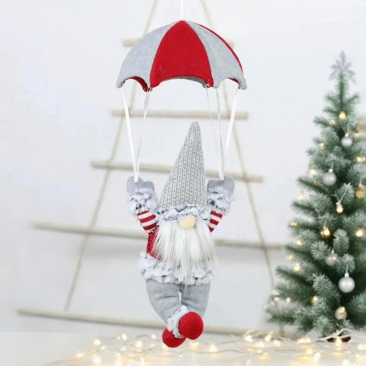 Decorative Santa Claus figure with parachute