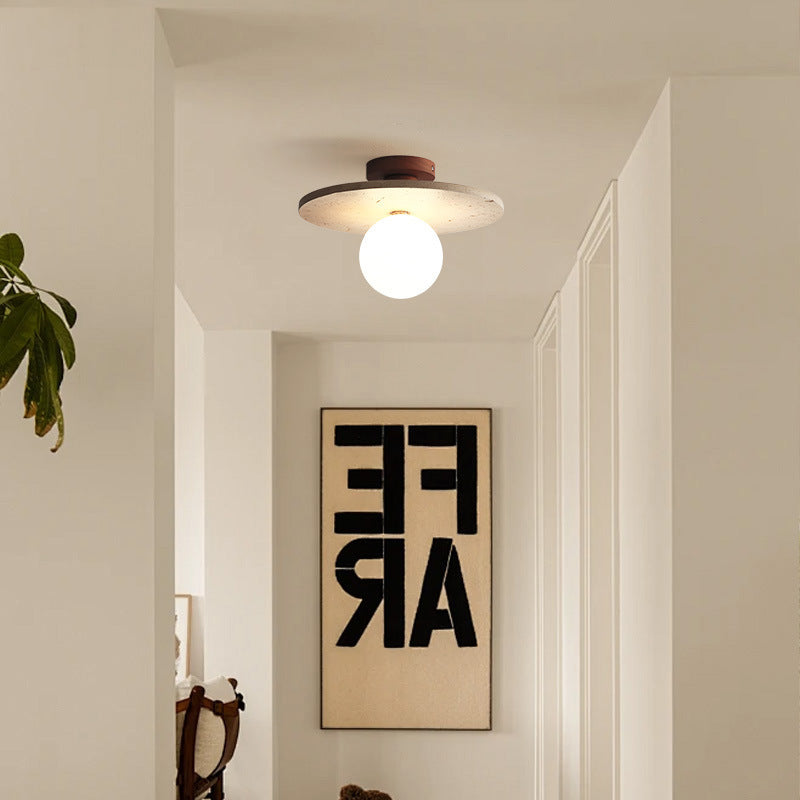 Modern Stone Glowing Ceiling Light
