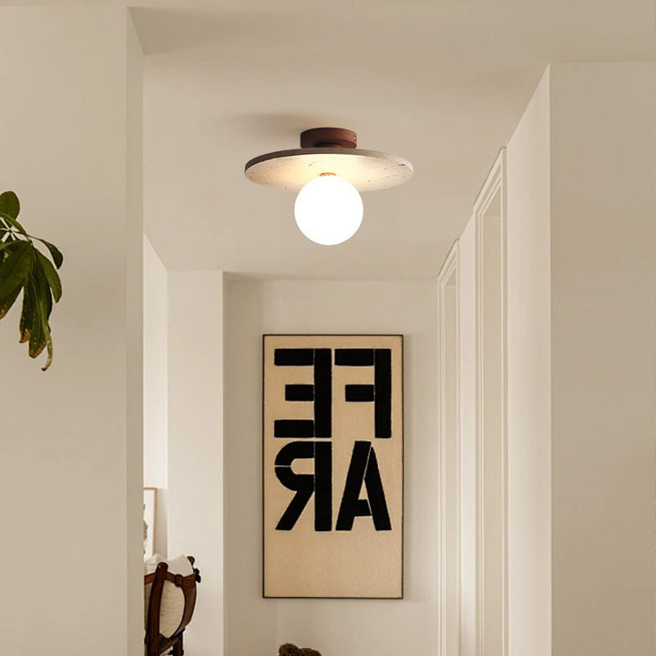 Modern Stone Glowing Ceiling Light