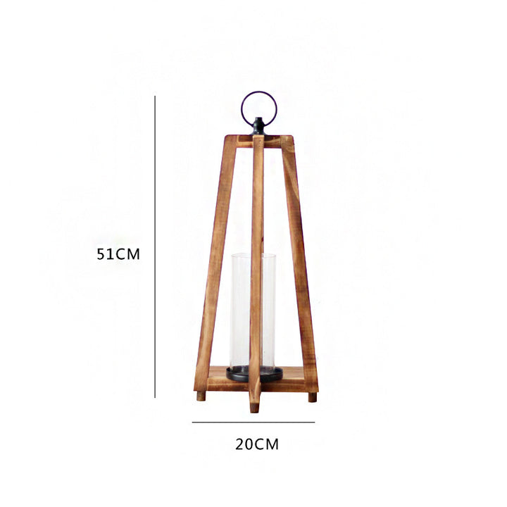 Stylish lantern made of wood