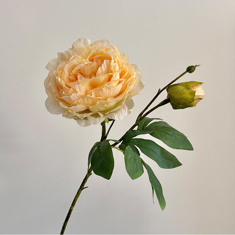 Lifelike Peony Flower Stem