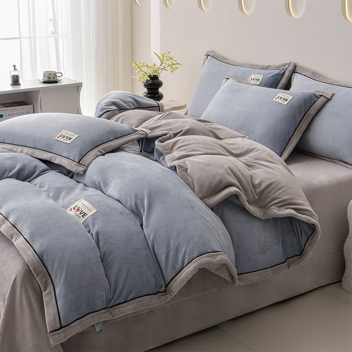 Plush Velvet Comforter Set