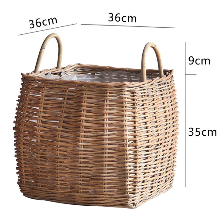 Braided storage basket