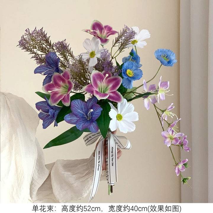 Lifelike Decorative Floral Bouquet Arrangement