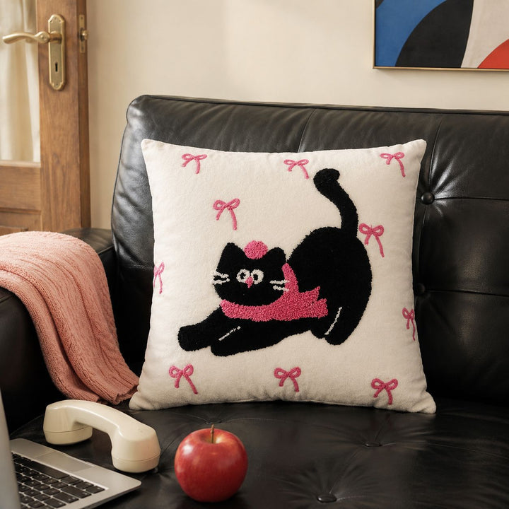 Decorative Dog-Themed Accent Cushion