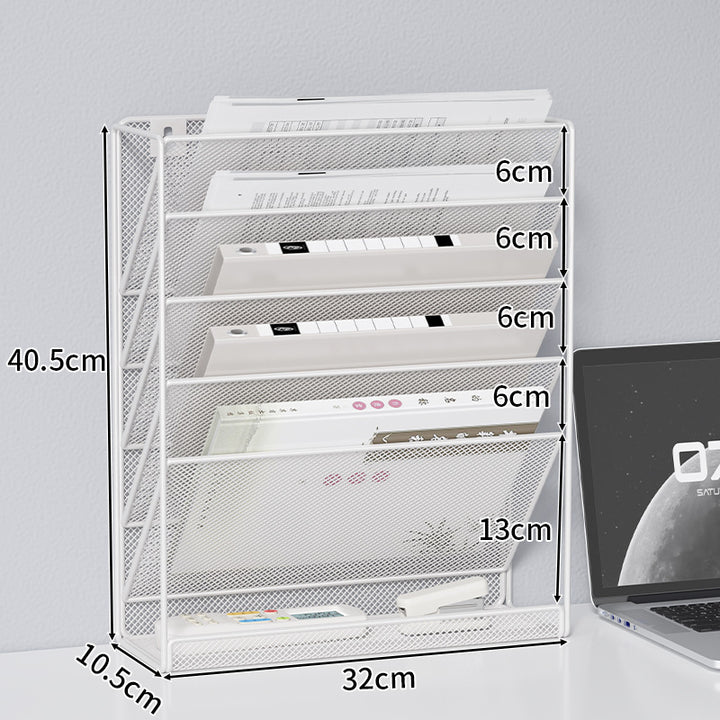 Mesh Document Organizer Rack