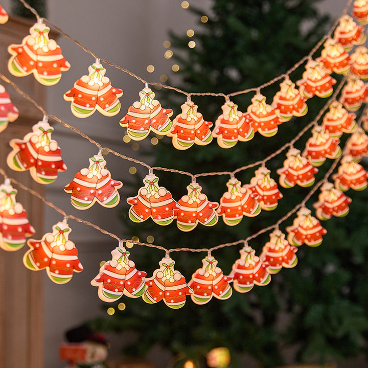 Festive sheep-shaped warm LED fairy lights
