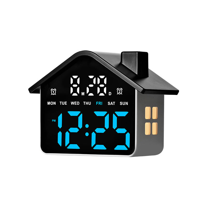 Digital Alarm Clock in Creative House Design