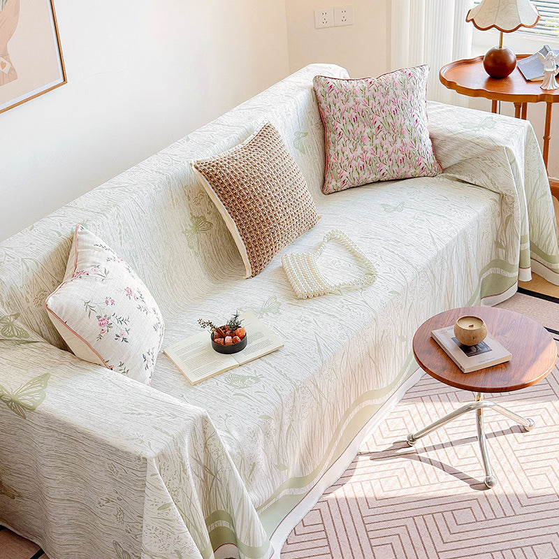 Floral Print Sofa Cover