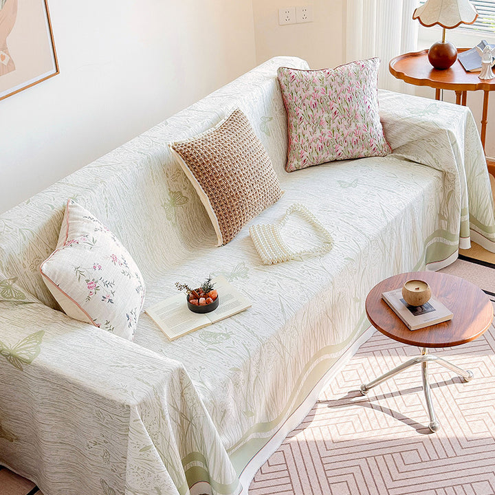 Floral Print Sofa Cover
