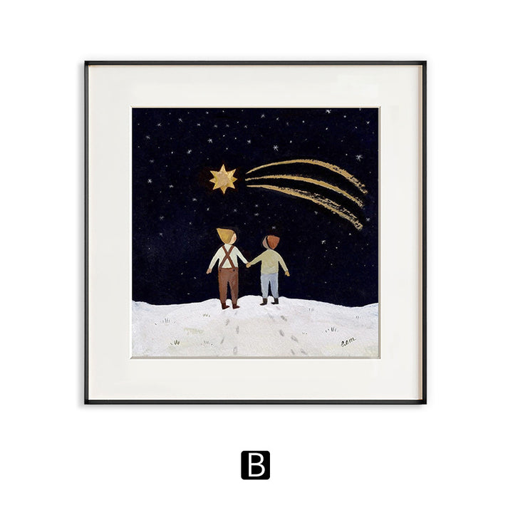 Framed Animal Illustration Artwork