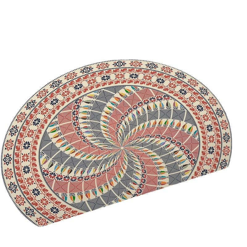 Round Geometric Area Mat