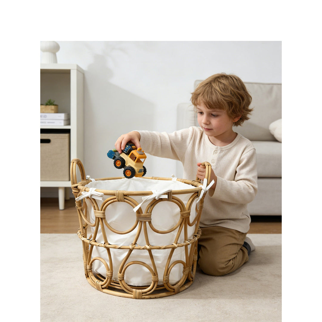Basket with Round Cutout