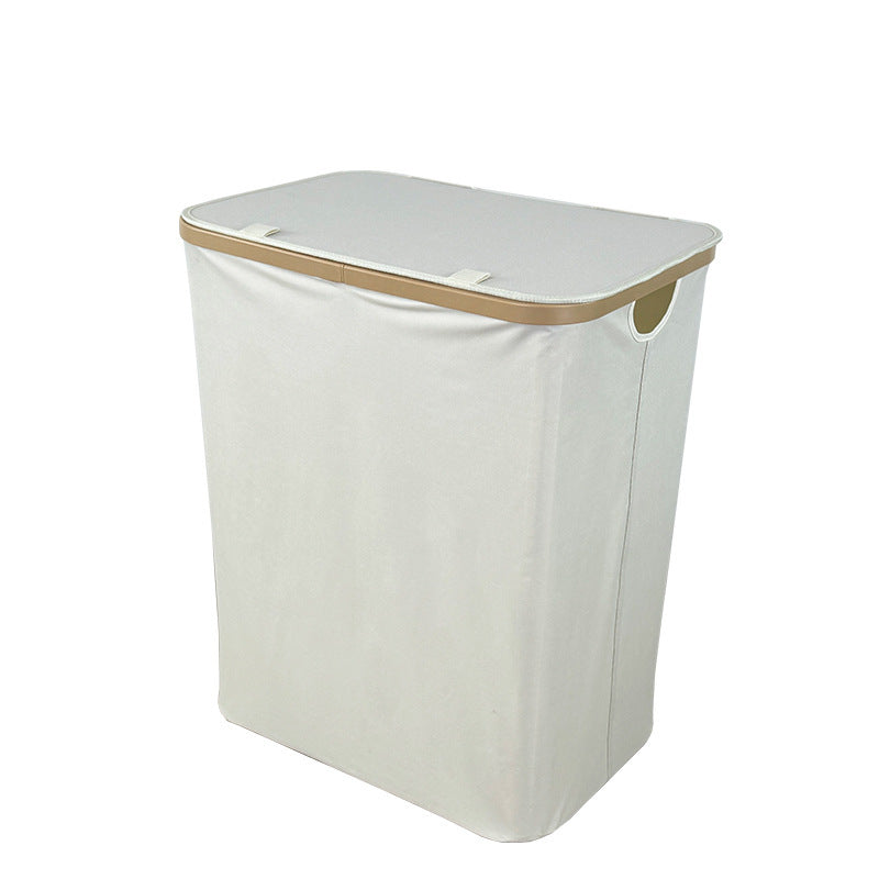 Modern laundry basket with removable lid and carrying handles