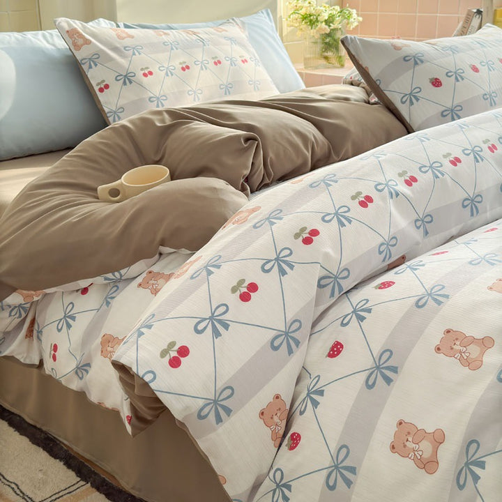 Soft Cotton Cartoon Bedding Set