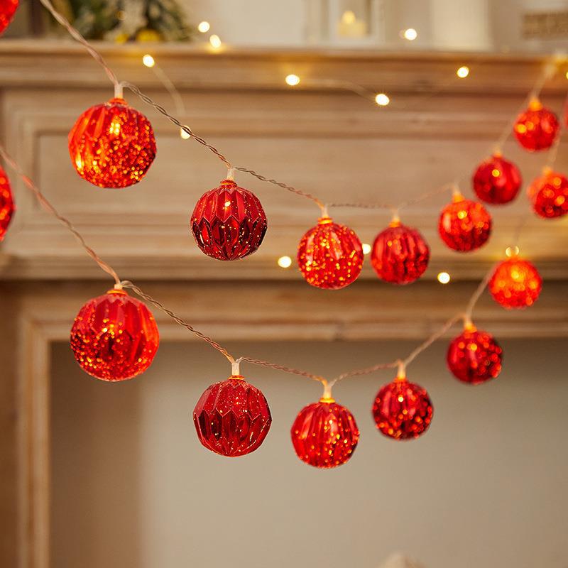 Colored LED Christmas light chain