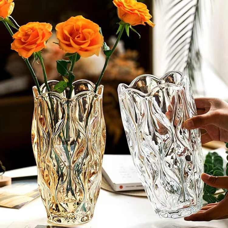 Artistic Twisted Glass Vase
