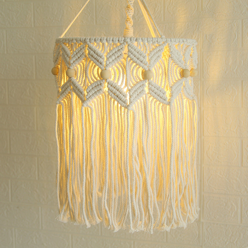 Decorative Macrame Hanging Light Fixture