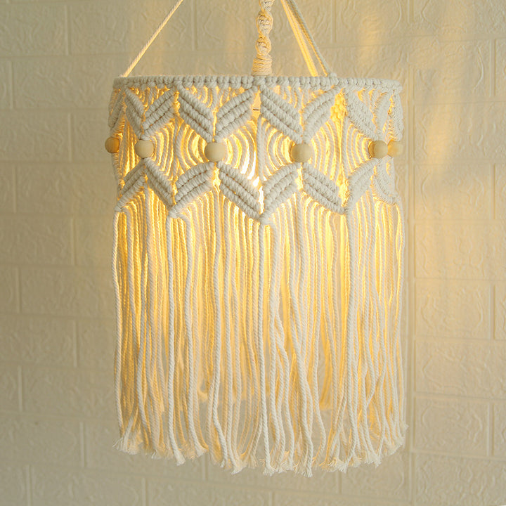 Decorative Macrame Hanging Light Fixture