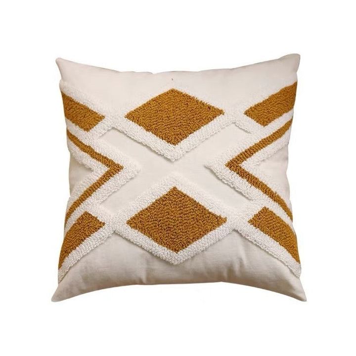 Geometric Textured Throw Pillow