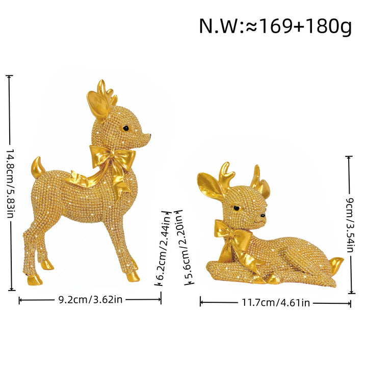 Luxurious Reindeer Sculpture