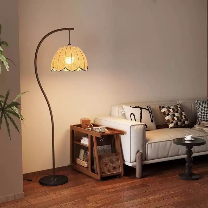 Vintage-inspired floor lamp