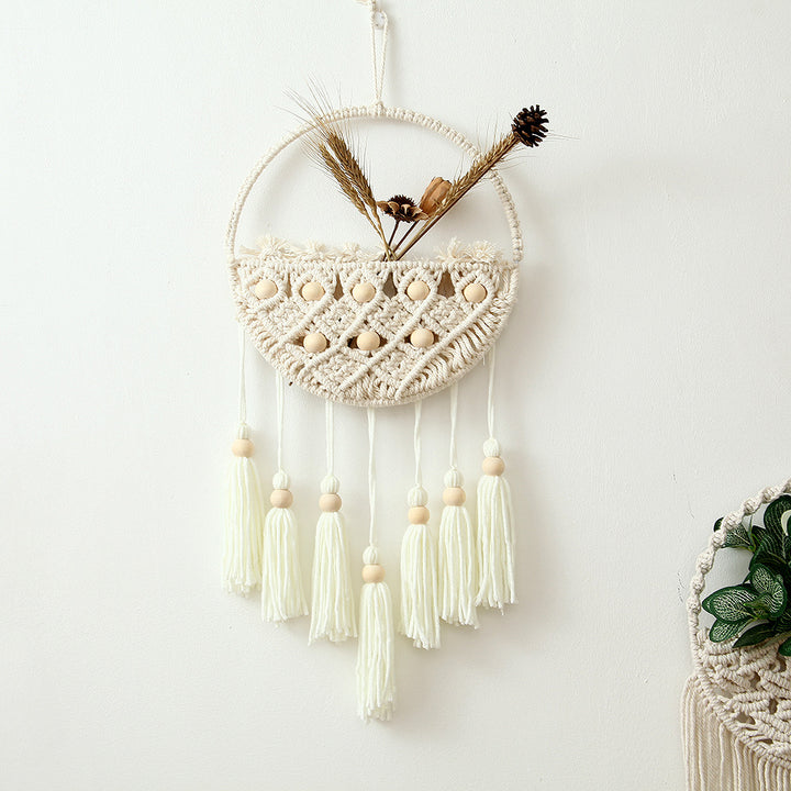 Macramé Wall Hanging Decor with Fringe Details