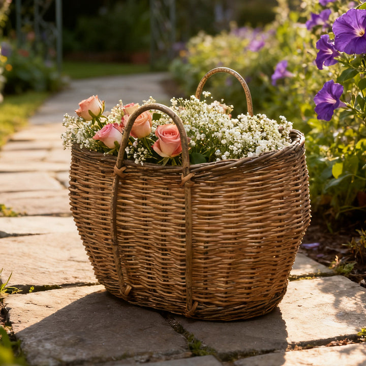 Rustic Handwoven Basket